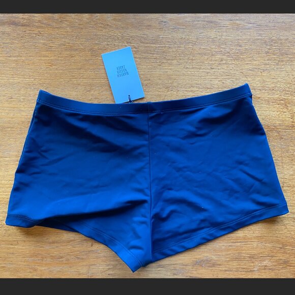 Maryam Nassir Zadeh ELDORADO SHORTS, NAVY 8 - Picture 4 of 4